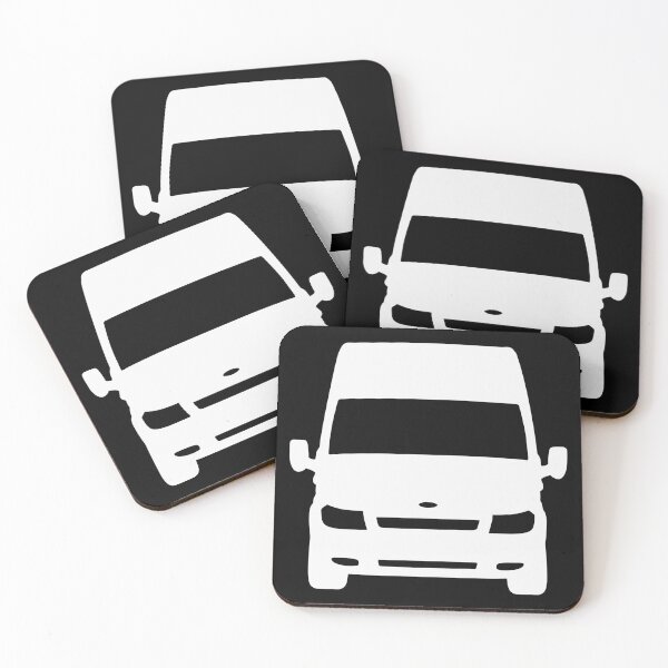 Item preview, Ford Transit Van Turneo LWB H3 2000-2006 white silhouette designed and sold by EdimDesign.