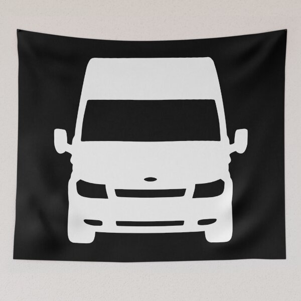 Item preview, Ford Transit Van Turneo LWB H3 2000-2006 white silhouette designed and sold by EdimDesign.