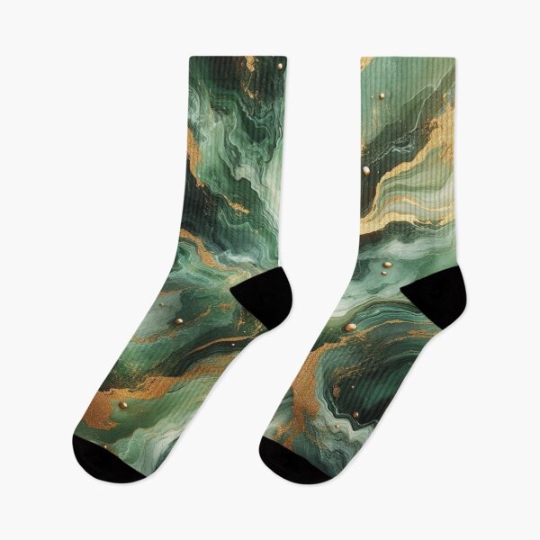 Item preview, Elegance in green: Realistic marble with golden accents – A digital masterpiece designed and sold by FotoworldEdel.