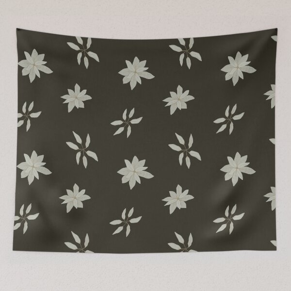 Item preview, Magnolia flowers, Dark  pattern with white flower.  floral background, tropical seamless pattern designed and sold by GorXena.
