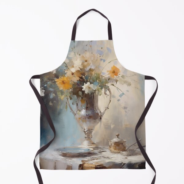 Item preview, Wildflowers in a silver vase | Impressionism designed and sold by AniDragonfly.