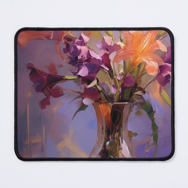 Item preview, Lilies and irises in vase | Impressionism designed and sold by AniDragonfly.
