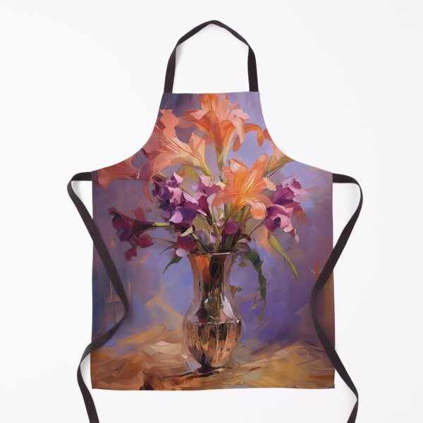 Item preview, Lilies and irises in vase | Impressionism designed and sold by AniDragonfly.