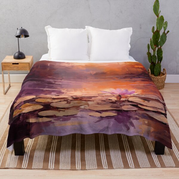 Item preview, Water Lilies at Sunset | Impressionism designed and sold by AniDragonfly.