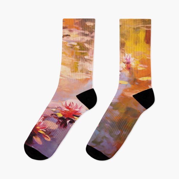 Item preview, Water lilies on pond | Impressionism designed and sold by AniDragonfly.