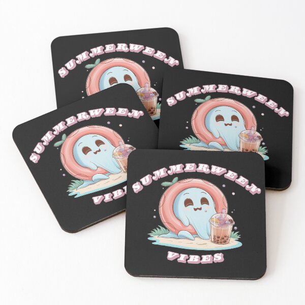 Item preview, Summerween Vibes - Cute ghost, spooky summer designed and sold by Merch-Kitsune.