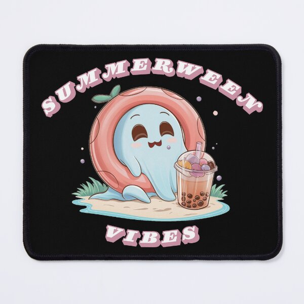 Item preview, Summerween Vibes - Cute ghost, spooky summer designed and sold by Merch-Kitsune.