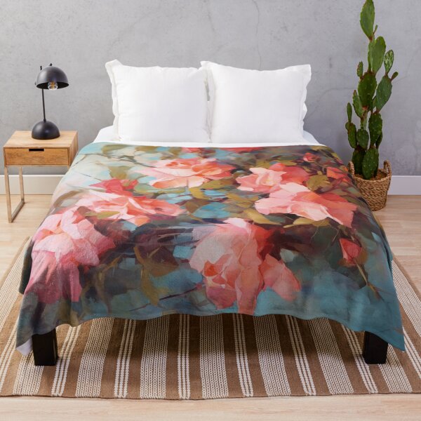 Item preview, Rose bush with flowers | Impressionism designed and sold by AniDragonfly.