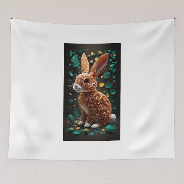 Item preview, Cute rabbit 3d designed and sold by cu-animals-te.