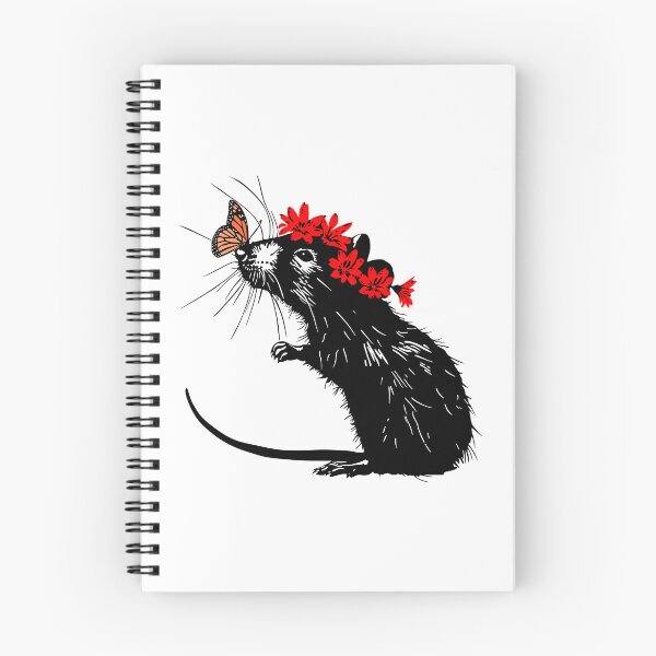 Item preview, Butterfly Kisses: Cute rat with butterfly designed and sold by co-opArt.