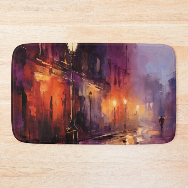 Item preview, Rainy evening in the city | Impressionism designed and sold by AniDragonfly.