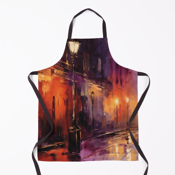 Item preview, Rainy evening in the city | Impressionism designed and sold by AniDragonfly.