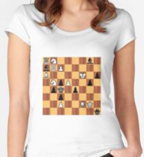 #chessproblem #chess #problem #playchess #chesspiece #chessset #chessmaster #chinesechess #chesstournament #gameofchess #chessboard #competition #sport #intelligence #wood #vector #knight #cavalry Women's Fitted Scoop T-Shirt