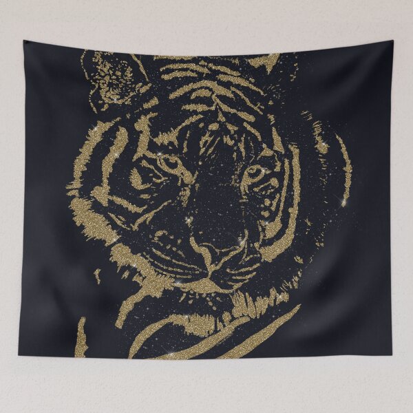 Item preview, Gold Tiger Black Design designed and sold by NdesignTrend.