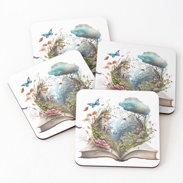 Item preview, Floral Open Book designed and sold by GiraffeCreative.