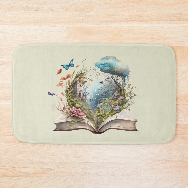 Item preview, Floral Open Book designed and sold by GiraffeCreative.