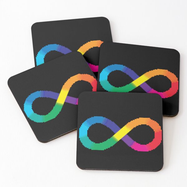Item preview, Pixel Art Neurodiversity Infinity Symbol designed and sold by galaxydaydreams.