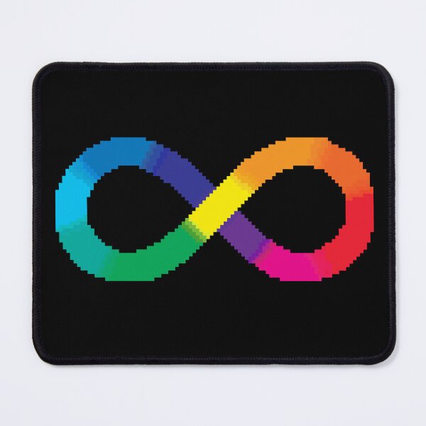 Item preview, Pixel Art Neurodiversity Infinity Symbol designed and sold by galaxydaydreams.