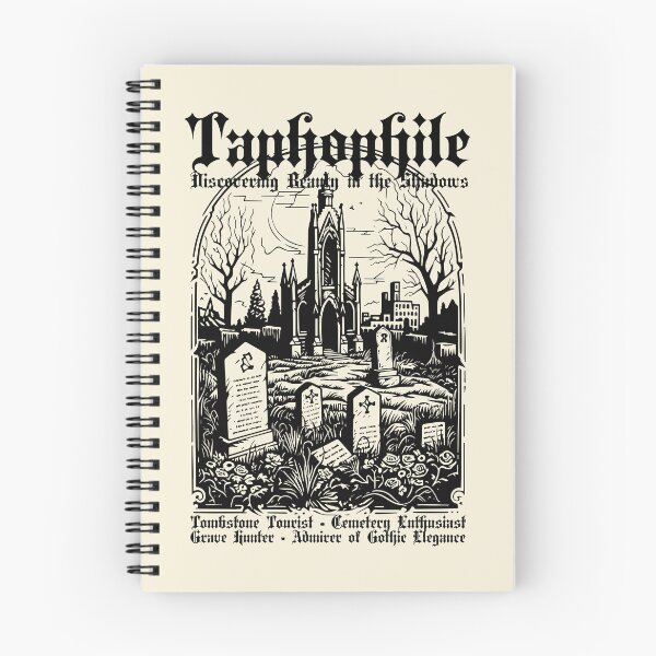 Item preview, Taphophile T-Shirt, Tombstone Tourist Tee, Cemetery Lover Shirt, Grave Hunter Gothic Shirt, Goth Girl Outfit, Spooky Shirt, Halloween Gothic Aesthetic designed and sold by SSINAMOON.