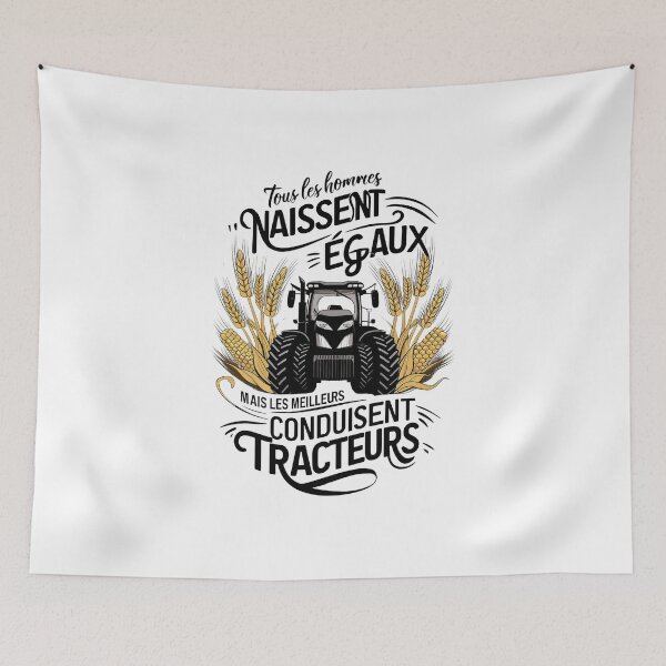 Item preview, Tous les hommes naissent égaux, mais les meilleurs conduisent tracteurs designed and sold by Zibis09.