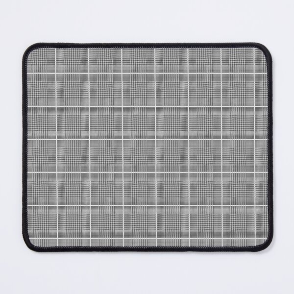 Item preview, Glen check, Prince of Wales abstract geometric pattern, black broken checks designed and sold by iclipart.