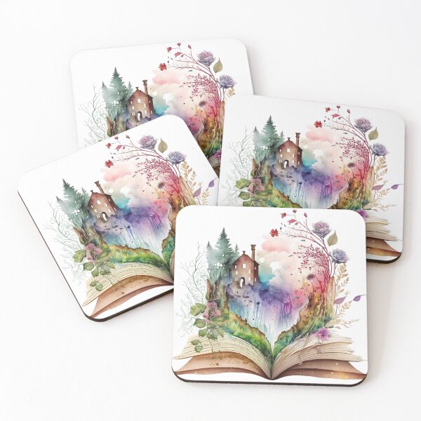 Item preview, Floral Open Book designed and sold by GiraffeCreative.