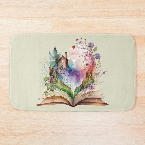 Item preview, Floral Open Book designed and sold by GiraffeCreative.