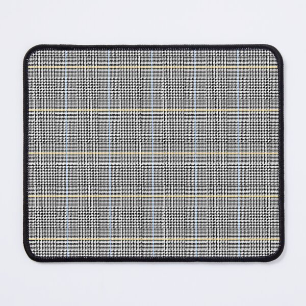 Item preview, Glen check, Prince of Wales abstract geometric pattern, black broken checks designed and sold by iclipart.