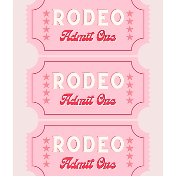 Artwork thumbnail, Pink Rodeo Admit One by KimRG
