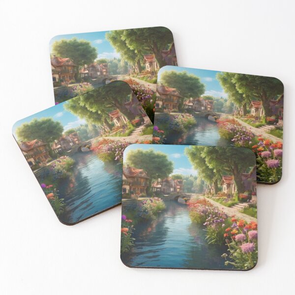 Item preview, Blossom Canal Village designed and sold by BlareBlare.