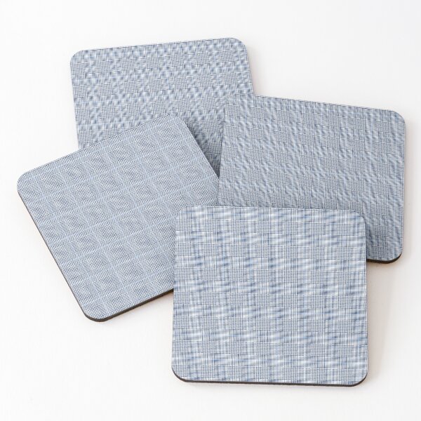 Item preview, Glen check, Prince of Wales abstract geometric pattern, blue broken checks  designed and sold by iclipart.