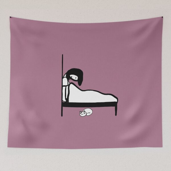 Item preview, Cartoon women Sitting and sleeping on the bed designed and sold by nongsao4.