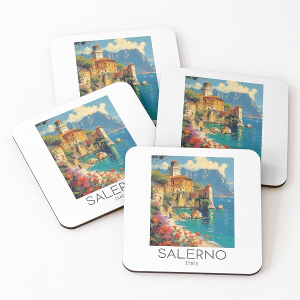 Item preview, A Vintage Travel Art of Salerno - Italy  designed and sold by GoodOldVintage.