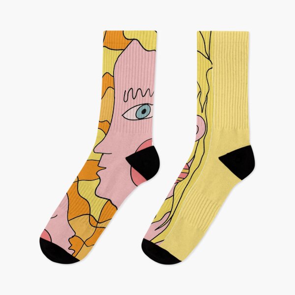 Item preview, Mother and child in shades of sunset yellow designed and sold by My-fake-places.
