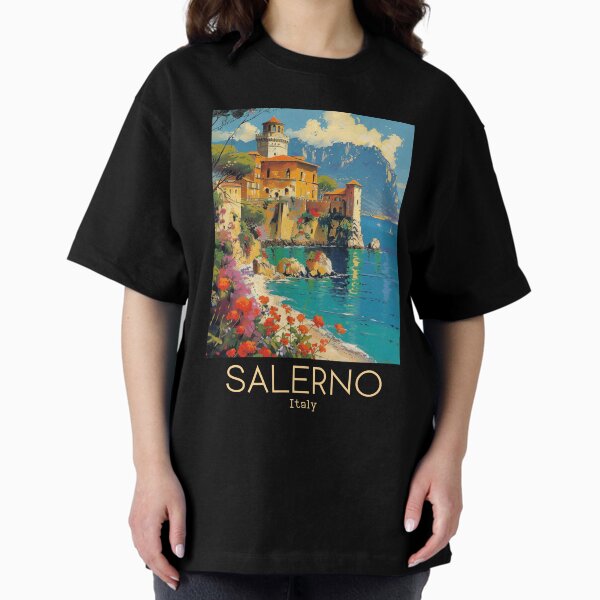 Item preview, A Vintage Travel Art of Salerno - Italy  designed and sold by GoodOldVintage.