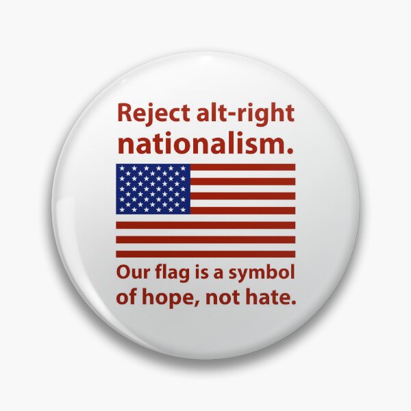 Item preview, Patriotic design opposing hate  designed and sold by Rachel the Artist .