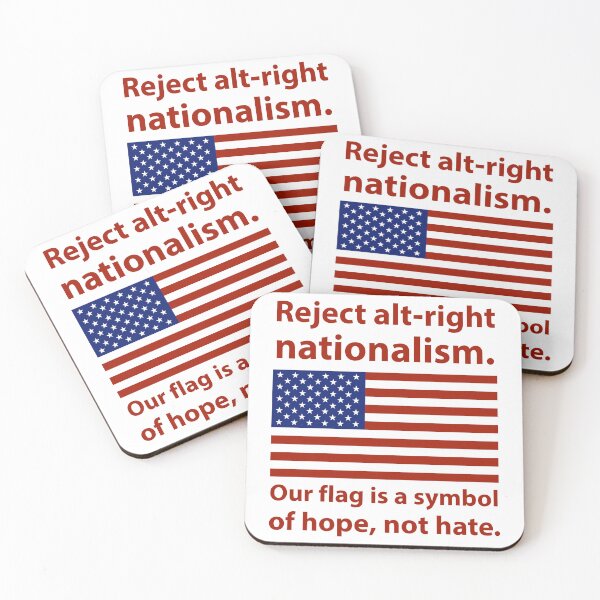 Item preview, Patriotic design opposing hate  designed and sold by Rachel the Artist .