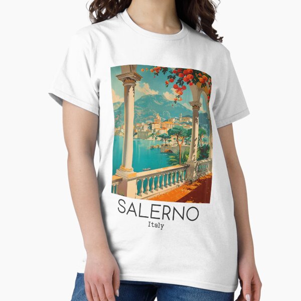 Item preview, A Vintage Travel Art of Salerno - Italy  designed and sold by GoodOldVintage.