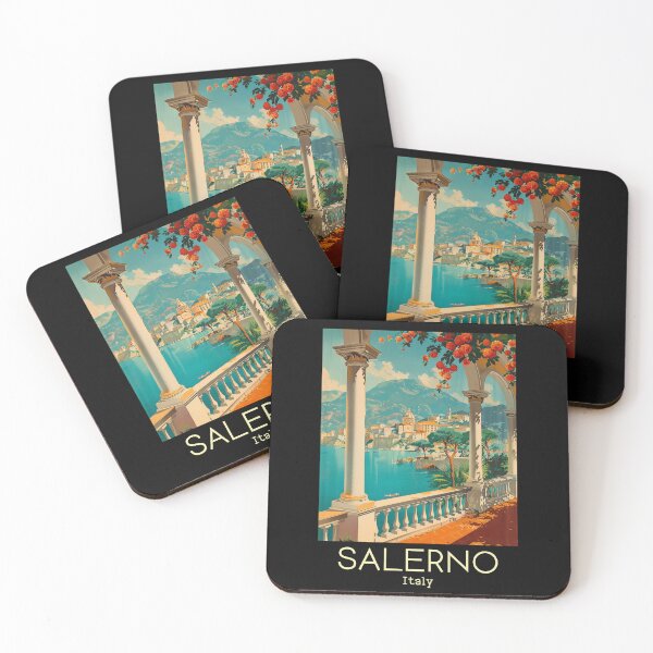 Item preview, A Vintage Travel Art of Salerno - Italy  designed and sold by GoodOldVintage.