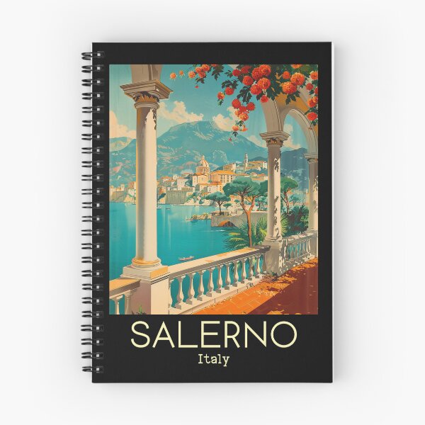 Item preview, A Vintage Travel Art of Salerno - Italy  designed and sold by GoodOldVintage.