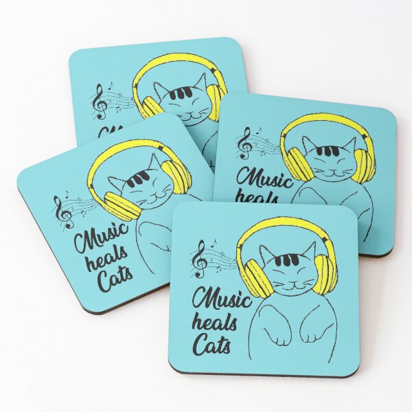 Item preview, Music heals cats designed and sold by BhavikaPareek.