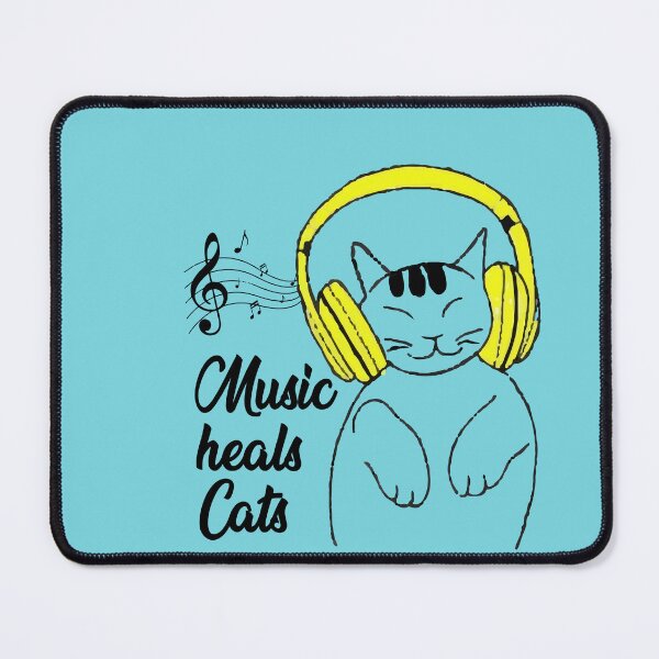 Item preview, Music heals cats designed and sold by BhavikaPareek.