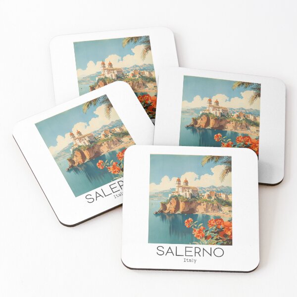 Item preview, A Vintage Travel Art of Salerno - Italy  designed and sold by GoodOldVintage.