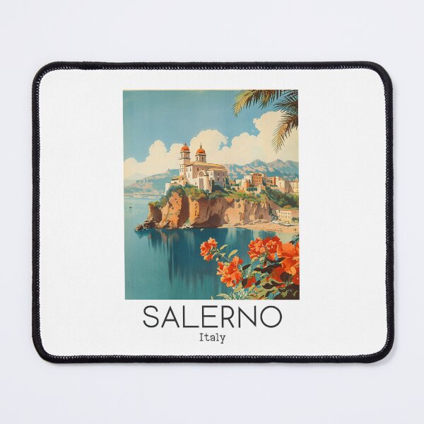 Item preview, A Vintage Travel Art of Salerno - Italy  designed and sold by GoodOldVintage.