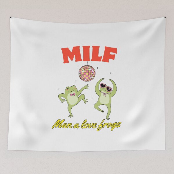 Item preview, Retro MILF Frog Shirt – Funny Froggy Design designed and sold by Colorful-Garden.