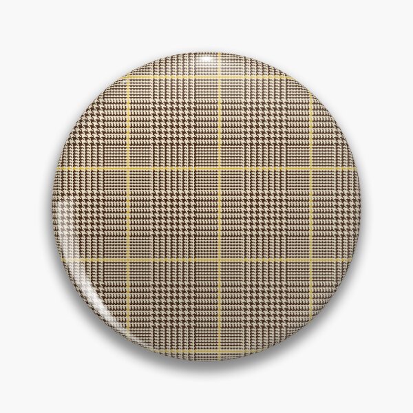 Item preview, Glen check, Prince of Wales abstract geometric pattern, brown, yellow broken checks  designed and sold by iclipart.