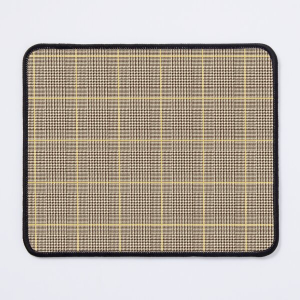 Item preview, Glen check, Prince of Wales abstract geometric pattern, brown, yellow broken checks designed and sold by iclipart.