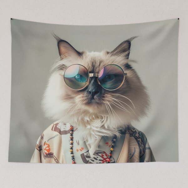 Item preview, Ragdoll Cat, My Pet in Kimono designed and sold by MonicaGoDesign.