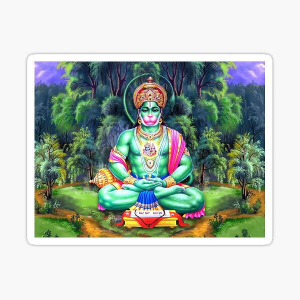 Item preview, Lord Hanuman Meditating In Forest designed and sold by Onodera.