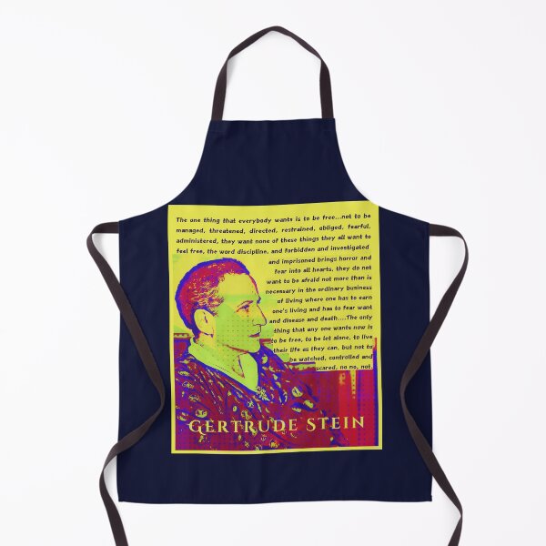 Item preview, Gertrude Stein quote: The one thing that everybody wants is to be free...not to be managed, threatened, directed, restrained, obliged, fearful, administered designed and sold by artbleed.
